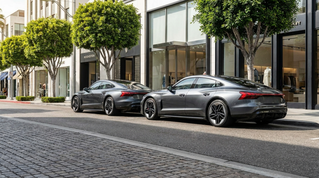 Two fastback sedans