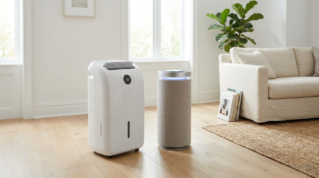 Dehumidifier vs Air Purifier: What's the Difference (and Do You Need Both)? Dehumidifier and air purifier