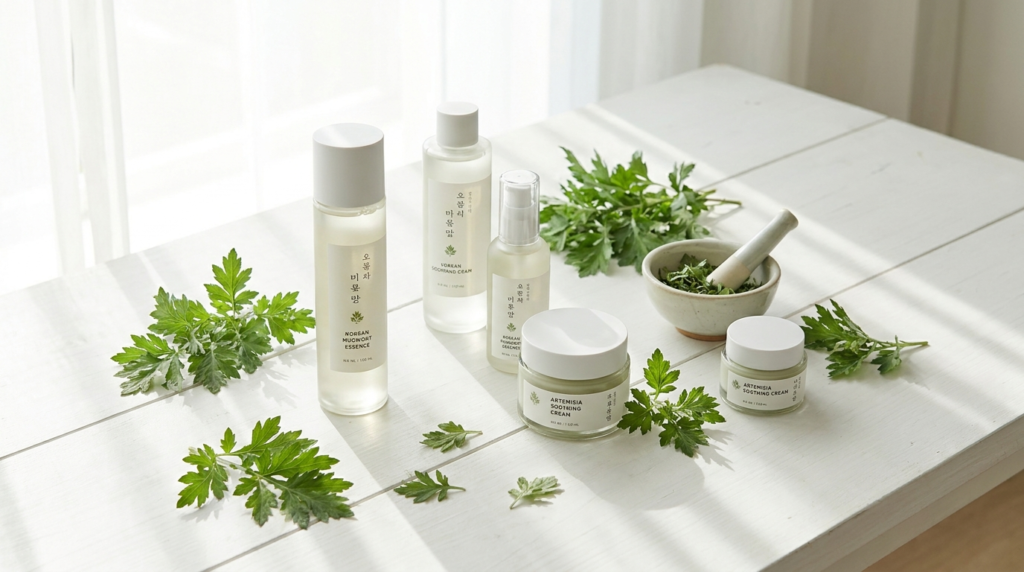 Korean mugwort skincare