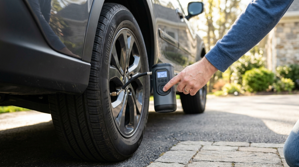 tire inflator car